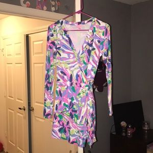 Lilly pulitzer tiki wrap romper
